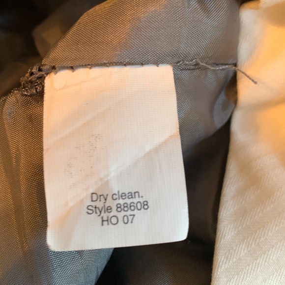J. Crew Y2K Suit. Shimmer gold & Drk gray SZ 0. Purchased in NYC. 2007 winter. - Picture 10 of 10